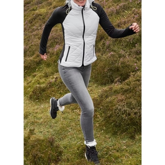 Athleta Sculptek Skinny Jean Grey Wash Size 12 - Picture 11 of 11